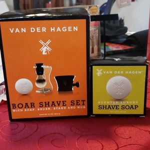 Van Der Hagen shave set w extra soap